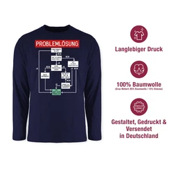 Shirtracer Rundhalsshirt Problemlösung Sprüche Statement mit Spruch weiß