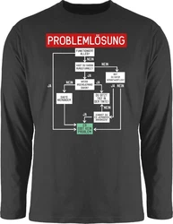 Shirtracer Rundhalsshirt Problemlösung Sprüche Statement mit Spruch weiß