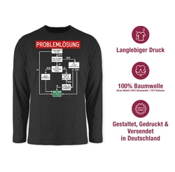 Shirtracer Rundhalsshirt Problemlösung Sprüche Statement mit Spruch weiß