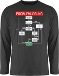 Shirtracer Rundhalsshirt Problemlösung Sprüche Statement mit Spruch weiß