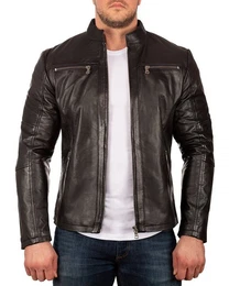 Lederjacke Herren Echtleder Jacke 20RS20LUX (1-St) im Casual Look