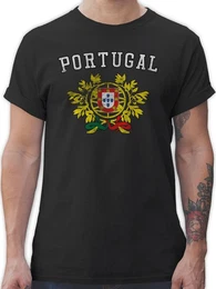 T-Shirt Portugal Wappen WM 2026 Fussball WM Fanartikel