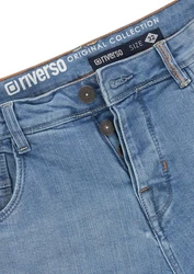 Riverso Jeansshorts Herren RIVTom Regular Fit Hellblau/Blau