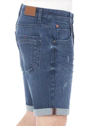 Riverso Jeansshorts Herren RIVTom Regular Fit Dunkelblau/Hellblau/Blau