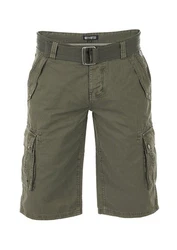 Riverso Cargoshorts Herren RIVAnton Regular Fit Dunkelgrün/Khaki/Grün