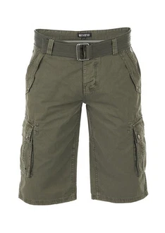 Riverso Cargoshorts Herren RIVAnton Regular Fit Dunkelgrün/Khaki/Grün