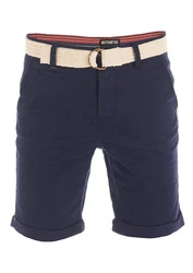 riverso Herren Chino Shorts RIVHenry Gürtel Bermuda Kurze Hose 