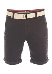 riverso Herren Chino Shorts RIVHenry Gürtel Bermuda Kurze Hose 