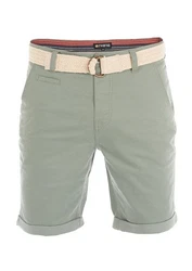 riverso Herren Chino Shorts RIVHenry Gürtel Bermuda Kurze Hose 