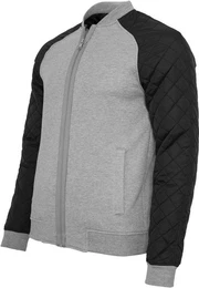 Sweatjacke Diamond mit Rundhalsausschnitt
