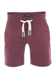 riverso Herren Sweat Short RIVMoritz Bermudashort Bordeaux/Dunkelrot/Lila