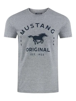 MUSTANG Herren T-Shirt 4er Pack Frontprint O-Neck Rundhalsausschnitt Kurzarm Regular Tee Shirt (P10)