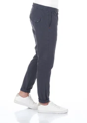 riverso Chinohose Stoffhose RIVMalte Dunkelblau/Blau/Grau