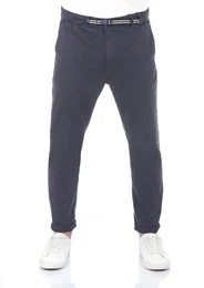 Chinohose Herren Stoffhose RIVMalte Slim Fit Stretch Freizeithose mit Grtel