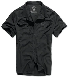 Brandit Kurzarmhemd Roadstar Grau/Schwarz/Dunkelgrau