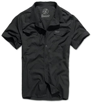 Brandit Kurzarmhemd Roadstar Grau/Schwarz/Dunkelgrau