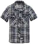 Brandit Roadstar Shirt Kurzarmhemd Schwarz/Dunkelgrau/Grau/Blau