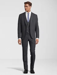 SteffenKlein Anzug Slim-Fit Dunkelgrau/Grau/Hellgrau