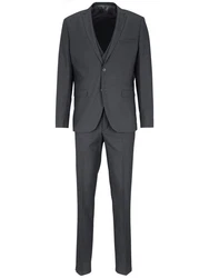 SteffenKlein Anzug Slim-Fit Dunkelgrau/Grau/Hellgrau
