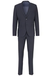 SteffenKlein Anzug Slim-Fit Dunkelblau/Hellblau/Blau