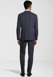 SteffenKlein Anzug Slim-Fit Dunkelblau/Hellblau/Blau