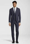 SteffenKlein Anzug Slim-Fit Dunkelblau/Hellblau/Blau SteffenKlein Anzug Slim-Fit Dunkelblau/Hellblau/Blau