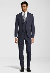 SteffenKlein Anzug Slim-Fit Dunkelblau/Hellblau/Blau