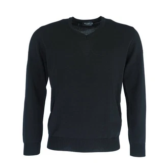 MAERZ Muenchen Sweatshirt Pullover V-Ausschnitt schwarz MAERZ Muenchen Sweatshirt Pullover V-Ausschnitt schwarz
