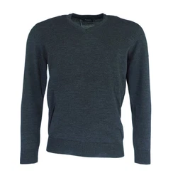 MAERZ Muenchen Sweatshirt Pullover V-Ausschnitt Dunkelblau/Grau/Hellblau/Blau