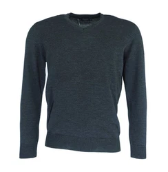 MAERZ Muenchen Sweatshirt Pullover V-Ausschnitt Dunkelblau/Grau/Hellblau/Blau
