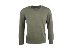 MAERZ Muenchen Sweatshirt Pullover V-Ausschnitt Dunkelgrün