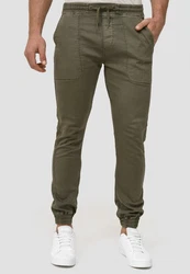 Indicode Cargohose Nizar Dunkelgrün/Khaki