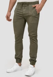 Indicode Cargohose Nizar Dunkelgrün/Khaki