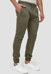 Indicode Cargohose Nizar Dunkelgrün/Khaki