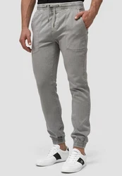 Indicode Cargohose Nizar Hellgrau/Grau/Dunkelgrau