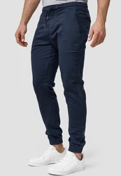 Indicode Cargohose Nizar Dunkelblau/Blau