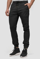 Indicode Cargohose Nizar Khaki/Schwarz/Dunkelblau/Dunkelgrau