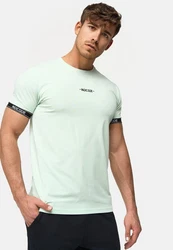 Indicode T-Shirt Lutzy Hellgrün/Grün/Hellblau