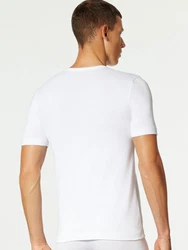 Schiesser T-Shirt (4-tlg) Weiß/Grau/Schwarz