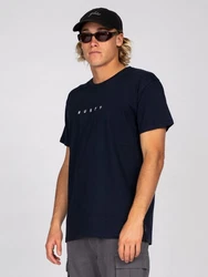 Rusty T-Shirt SHORT CUT SHORT SLEEVE TEE Braun/Dunkelblau