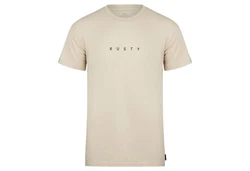 Rusty T-Shirt SHORT CUT SHORT SLEEVE TEE Braun/Khaki/Beige