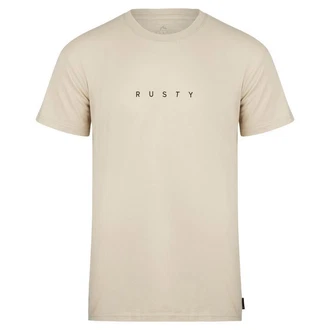 Rusty T-Shirt SHORT CUT SHORT SLEEVE TEE Braun/Khaki/Beige Rusty T-Shirt SHORT CUT SHORT SLEEVE TEE Braun/Khaki/Beige
