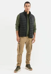 camel active Steppweste mit Stehkragen 