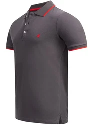 Alessandro Salvarini Poloshirt Herren ASAdrianii Rot/Dunkelgrau/Hellgrau/Grau