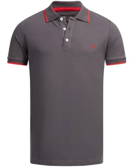 Alessandro Salvarini Poloshirt Herren ASAdrianii Rot/Dunkelgrau/Hellgrau/Grau Alessandro Salvarini Poloshirt Herren ASAdrianii Rot/Dunkelgrau/Hellgrau/Grau