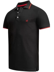 Alessandro Salvarini Poloshirt Herren ASAdrianii Rot/Schwarz
