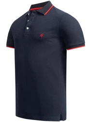 Alessandro Salvarini Poloshirt Herren ASAdrianii Dunkelblau/Rot