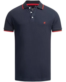 Alessandro Salvarini Poloshirt Herren ASAdrianii Dunkelblau/Rot Alessandro Salvarini Poloshirt Herren ASAdrianii Dunkelblau/Rot
