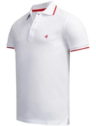 Alessandro Salvarini Poloshirt Herren ASAdrianii Creme/Rot/Weiß/Dunkelrot