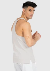 Smilodox Tanktop Basti Grau/Creme/Weiß/Hellgrau/Khaki